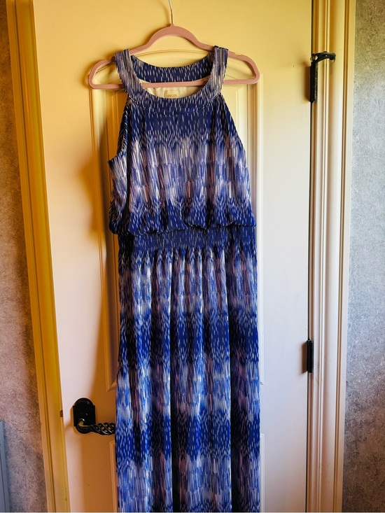 Chico's Dresses & Skirts - Chico's Blue & White Sleeveless Maxi Dress